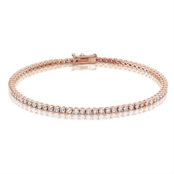 2.25ct Diamond Tennis Bracelets in 18ct Rose Gold